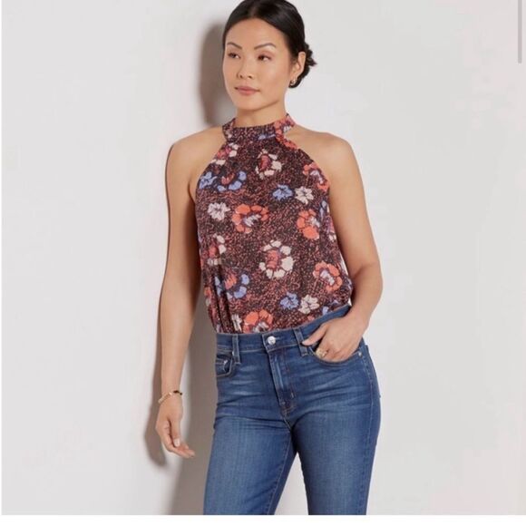 NWT Cleobella Ryla Patterned Halter neck Top, Size Small - Picture 2 of 7